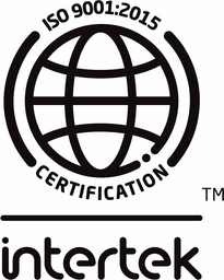 ISO 9001:2015 certified quality-management system (Intertek)