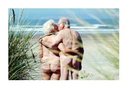 Senior couple at beach
